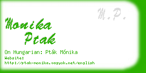 monika ptak business card