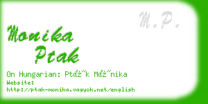 monika ptak business card
